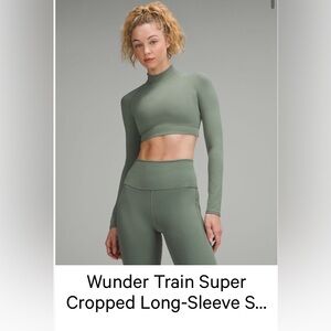 Lululemon Wunder Long Sleeve Crop